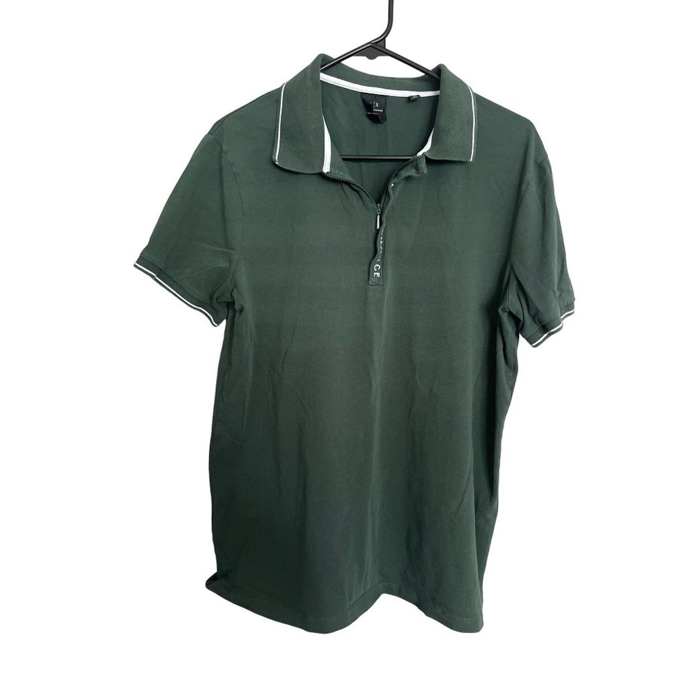Armani Exchange Large 1/4 Zip Polo